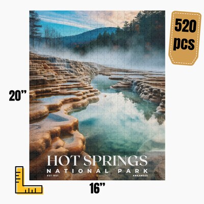 Hot Springs National Park Jigsaw Puzzle, Family Game, Holiday Gift | S10 - image4